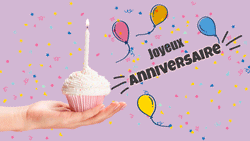 GIF animés joyeux anniversaire